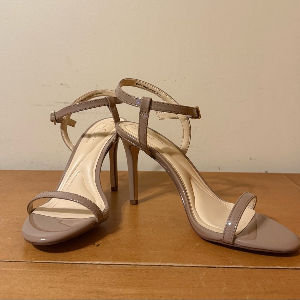 Jessica Simpson Patent Ankle Strap Heels